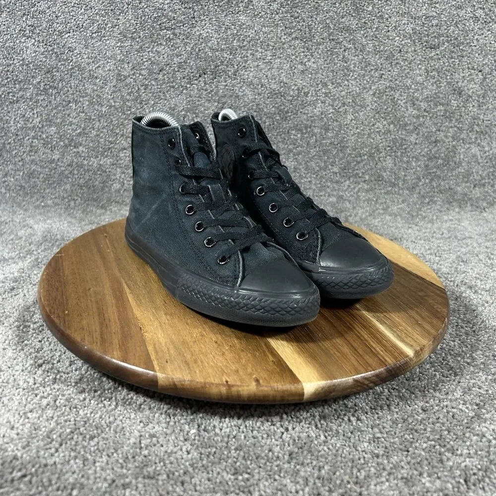 Converse Chuck Taylor All Star Hi 3S121 Kids Size 2 Black Athletic Shoes Used
